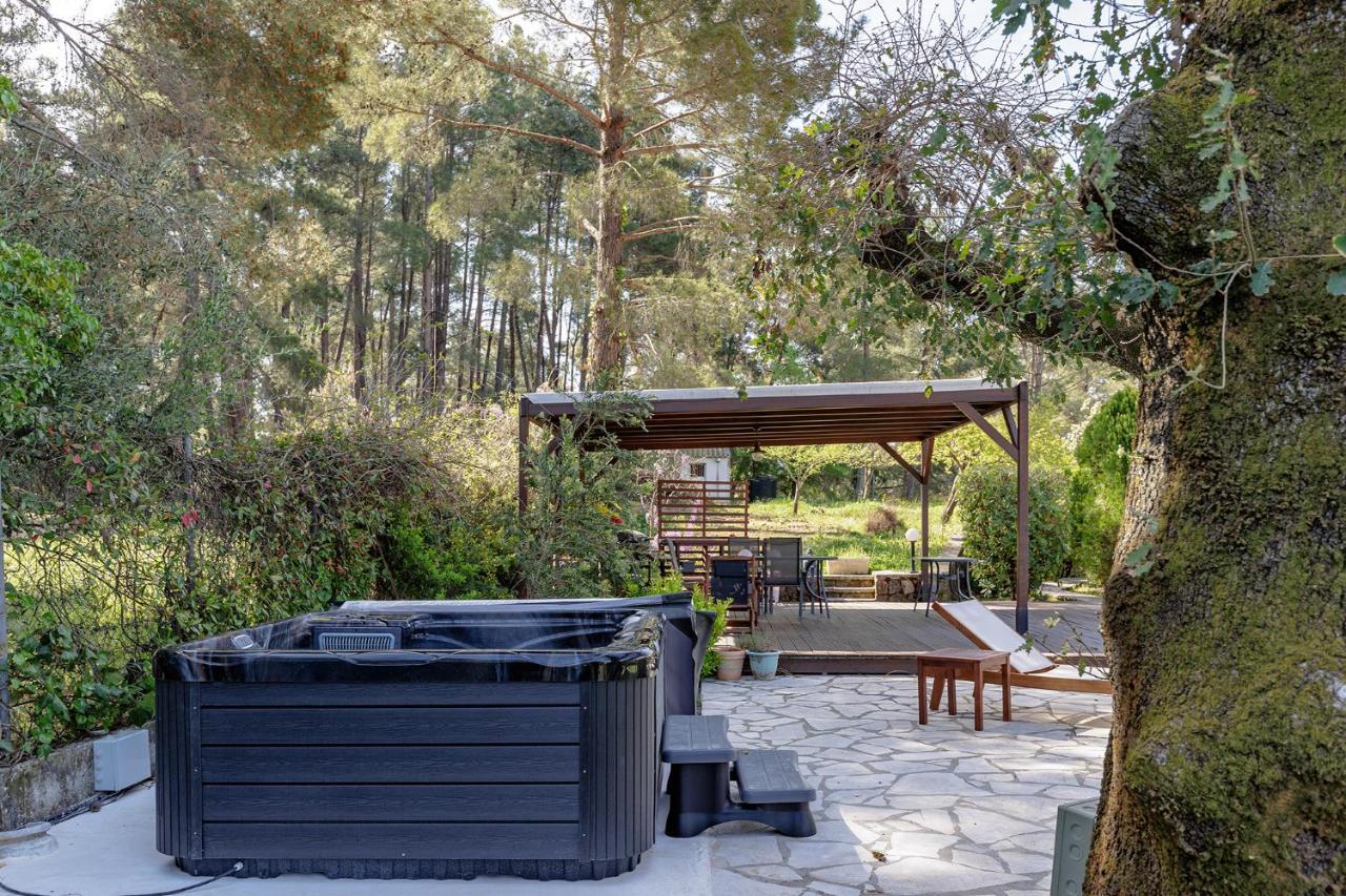 Spyrelia Villa With Private Pool & Outdoor Hot Tub Dassia  Exteriör bild